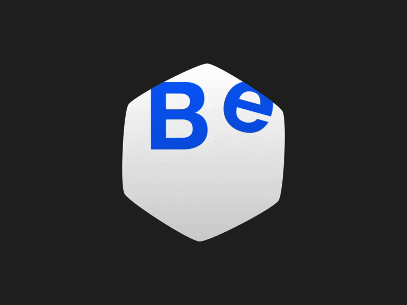 Behance logo animation