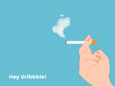Hey Dribbble! debut first shot short animation