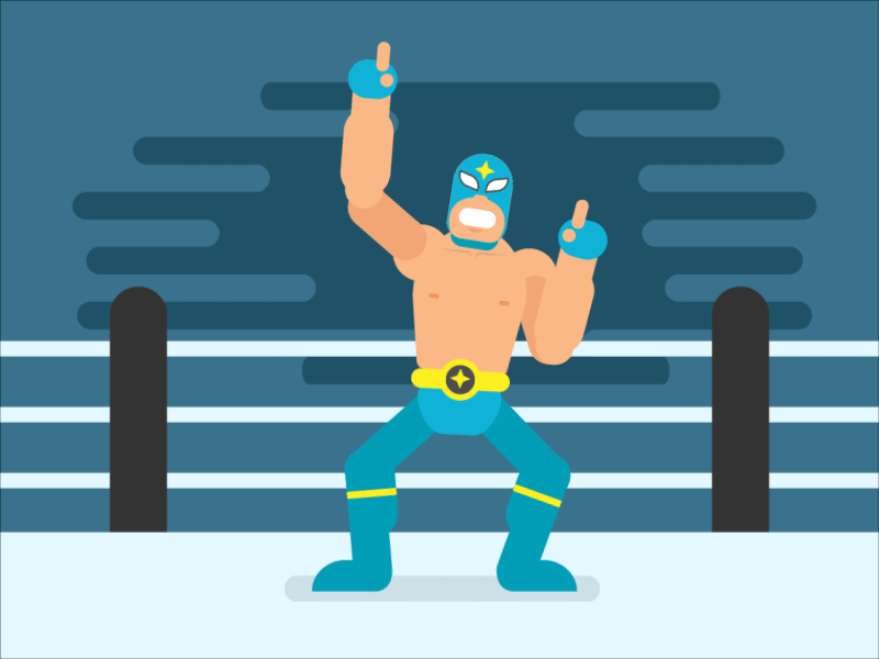Lucha Lucha. after effects loop animation