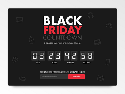 Daily UI 014 Countdown Timer black friday countdown countdown timer dailyui timer ui ux web webpage
