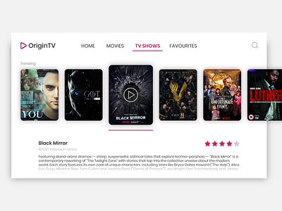 Daily UI 025 TV App