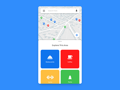 Daily UI 029 Map by Pravin Nakarmi on Dribbble