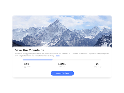 Daily UI 032 Crowdfunding Campaign