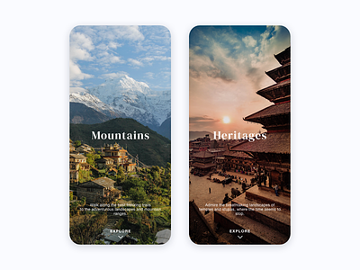 Daily UI 044 Info Card app app design dailyui dailyuichallenge heritage infocard mobile mountains travel travel app ui uidesign userexperience userinterface ux uxdesign web