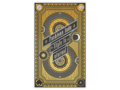 Card design card design gold maximalism retro