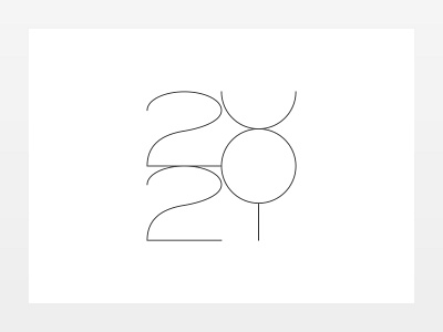 Almost there 2021 black ink illustration minimal monochrome seasons greetings