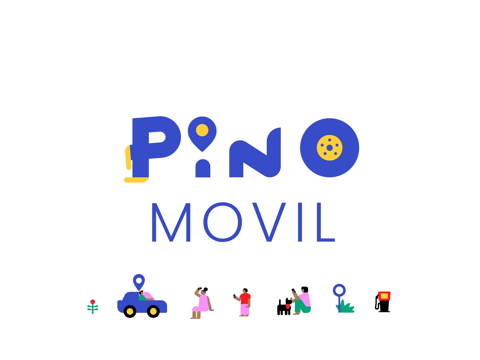 Brand PiñoMovil APP aftereffects animation carsharing figma illustration vector