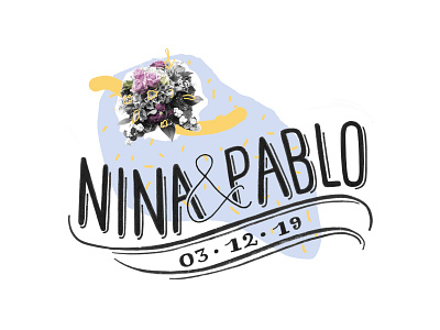 Nina y Pablo marriage animation illustration letter marriage matrimony typography web