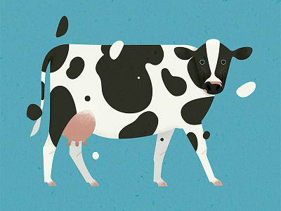 Dairy Cow cow geometric simple whimsical