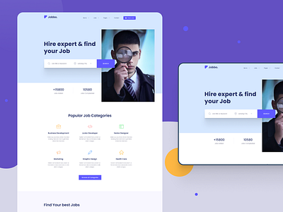 Jobbo - Recruitment Marketplace Landing Page