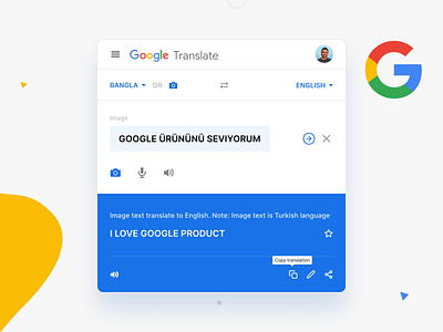 Google Translate Redesign Concept clean google google translate product design typogaphy ui ux webdesign website