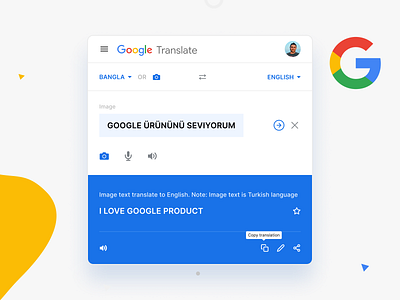 Google Translate Redesign Concept