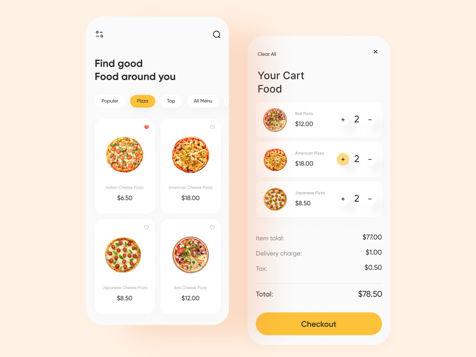 Food Delivery App 🍕 by Abdullah Sajol 🚀 on Dribbble