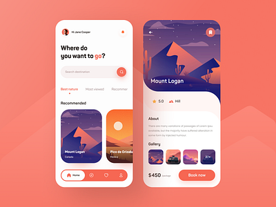 Travel App app holiday icon illustration ios mobile product design travel app traveling trip typogaphy ui ux vacation