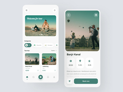 Travel App Concept app clean design illustration innovation ios minimal minimalist mobile product design tourism app travel travel app trip typogaphy ui ux vacation