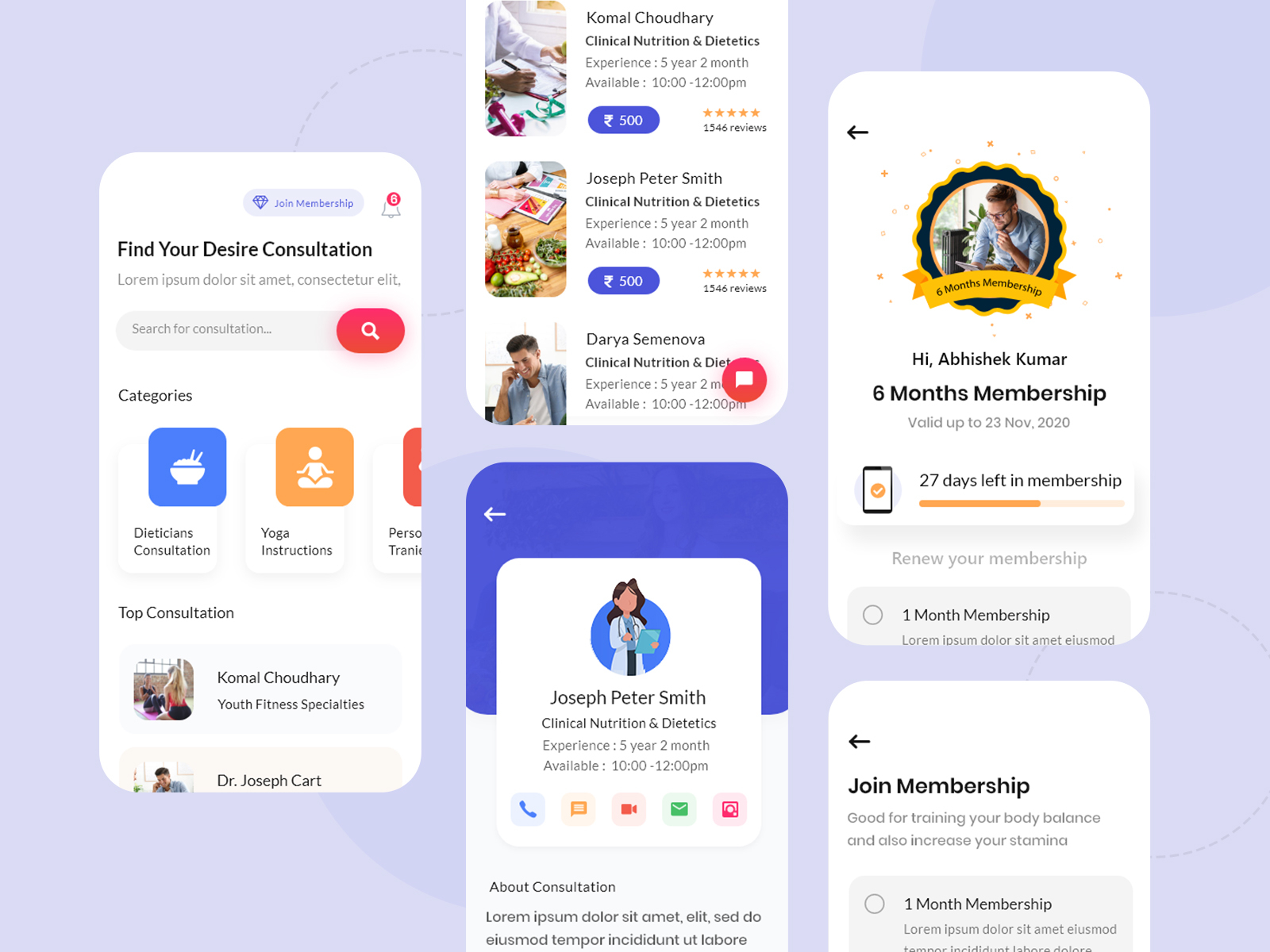 consultation by Pankaj Shukla on Dribbble