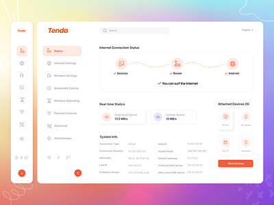 Router Setting page design adminpanel appdesign behance clean clean ui dailyui dashboard design dribbblers figma graphicdesignui minimalist redesign setting ui uidesign userexperience userinterface vector