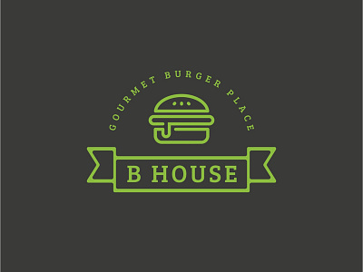 6 burger food logo simple