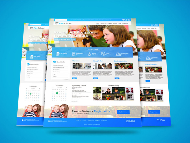 PreSchool site Design by Hidra Wira on Dribbble