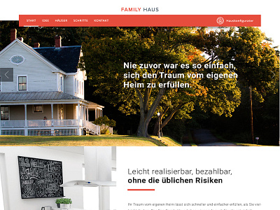 FamilyHaus mockup real estate ui design web design