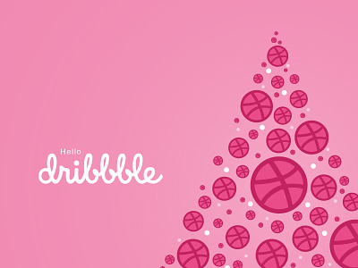 Hello Dribbble! debut design first hello hello dribbble illustration invite shot