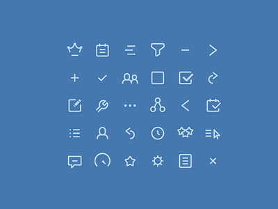 Icons Set icon outline toptal vector waldek