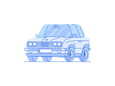 e30 blue bmw car exercise icon illustration personal vector