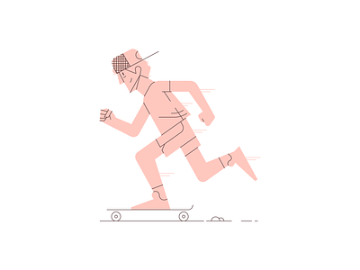 Skater character illustration illustrator skateboard vector vector illustration