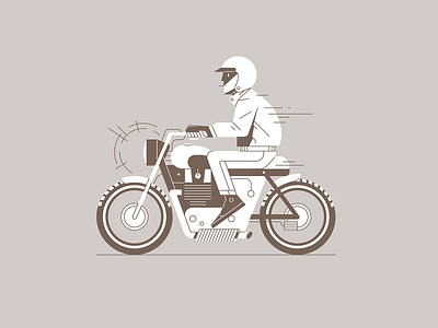 Biker biker driving fast illustration illustrator vector