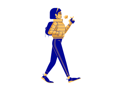 Vaping adidas character glasses person vape vector walk walking