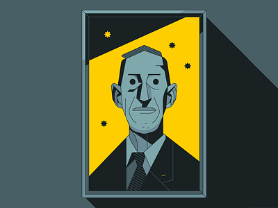 H.P. Lovecraft character characterdesign cthulhu illustration illustrator lovecraft monster outline personal space vector