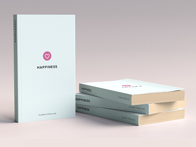 Simple book cover bookcover dailyui happiness uxui