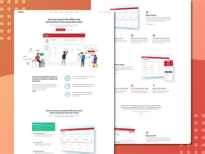 Redesigned Talenta Website application branding design hr cloud hr software illustration payroll payroll software ui ui design vector web web design website website design