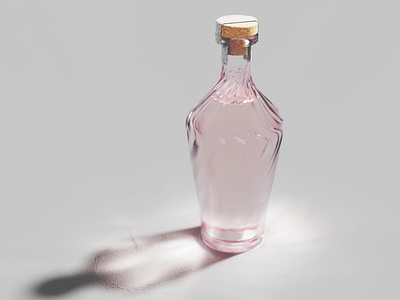 Wine Bottle 3d design keyshot modeling packaging product rendering rhinoceros