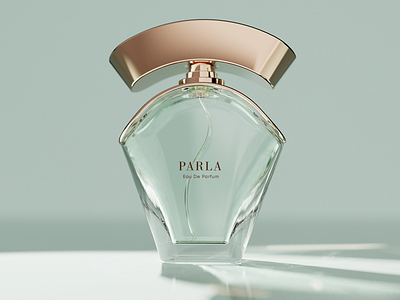 Parla, Perfume Design 3d 3dmodeling 3drendering 3dvisualization branding fragrance graphicdesign industrial design keyshot logo minimal packaging perfumedesign productdesign rhinoceros