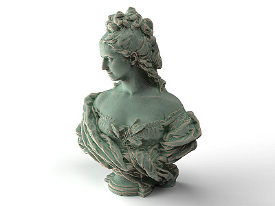 sculpture (bronze) 3d 3dmodeling art bronze cg designer digital fineart keyshot product rendering sculpure