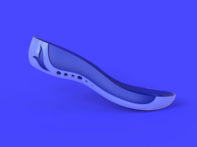 SOLE DESIGN 3d blue design designer fashion keyshot modeling product rendering sandal shoe