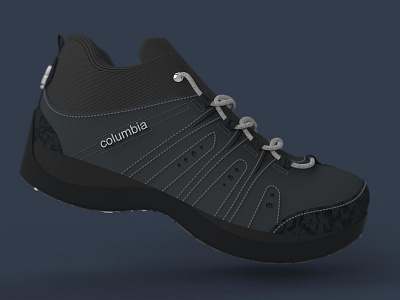 COLUMBIA 3d art brand design designer fashion keyshot modeling product rendering rhinoceros shoe shoes