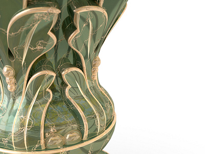 vase * green marble * 3d 3dmodeling art classic design designer keyshot luxury marble product rendering rhinoceros stone