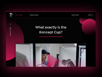 Koncept Cup Visuals app bold branding design graphic design logo modern responsive software web web design