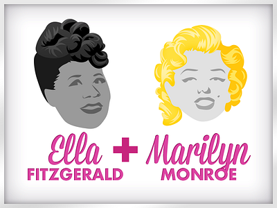 Ella + Marilyn illustration social