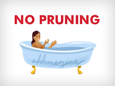 No Pruning! illustration vector