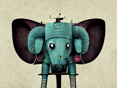 Elephant mech study 001 elephant illustration robot