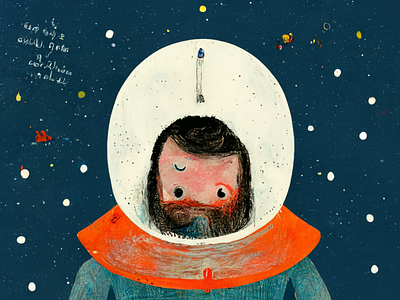 Astronaut card astronaut card illustration