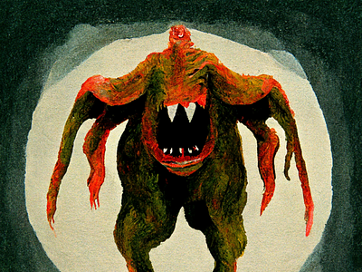 Badly designed monsters illustration