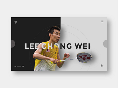 LCW webpage badminton black and white lcw ui design webpage