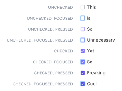 Checkboxes