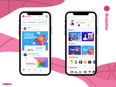 Dribbble Redesign redesign