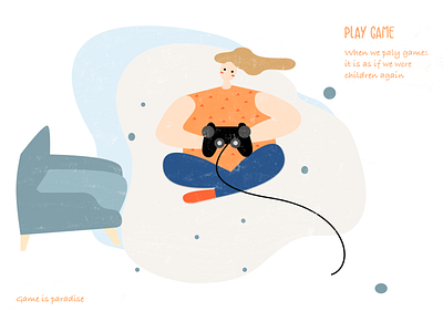 play games illustration ui