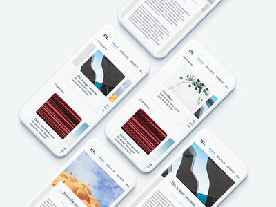 Magazine UI clear color design landing page magazin magazine magazine design minimal mobile news news app news feed news site paper screendesign typography ui user interface ux white